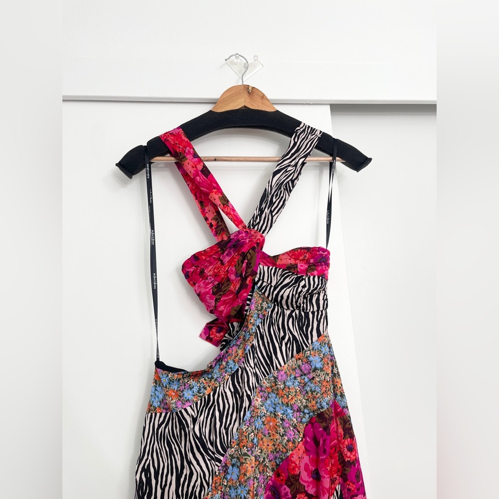 NWT For Love and Lemons Sexy Rita Maxi Dress Cutout Printed Size XS - Picture 6 of 9